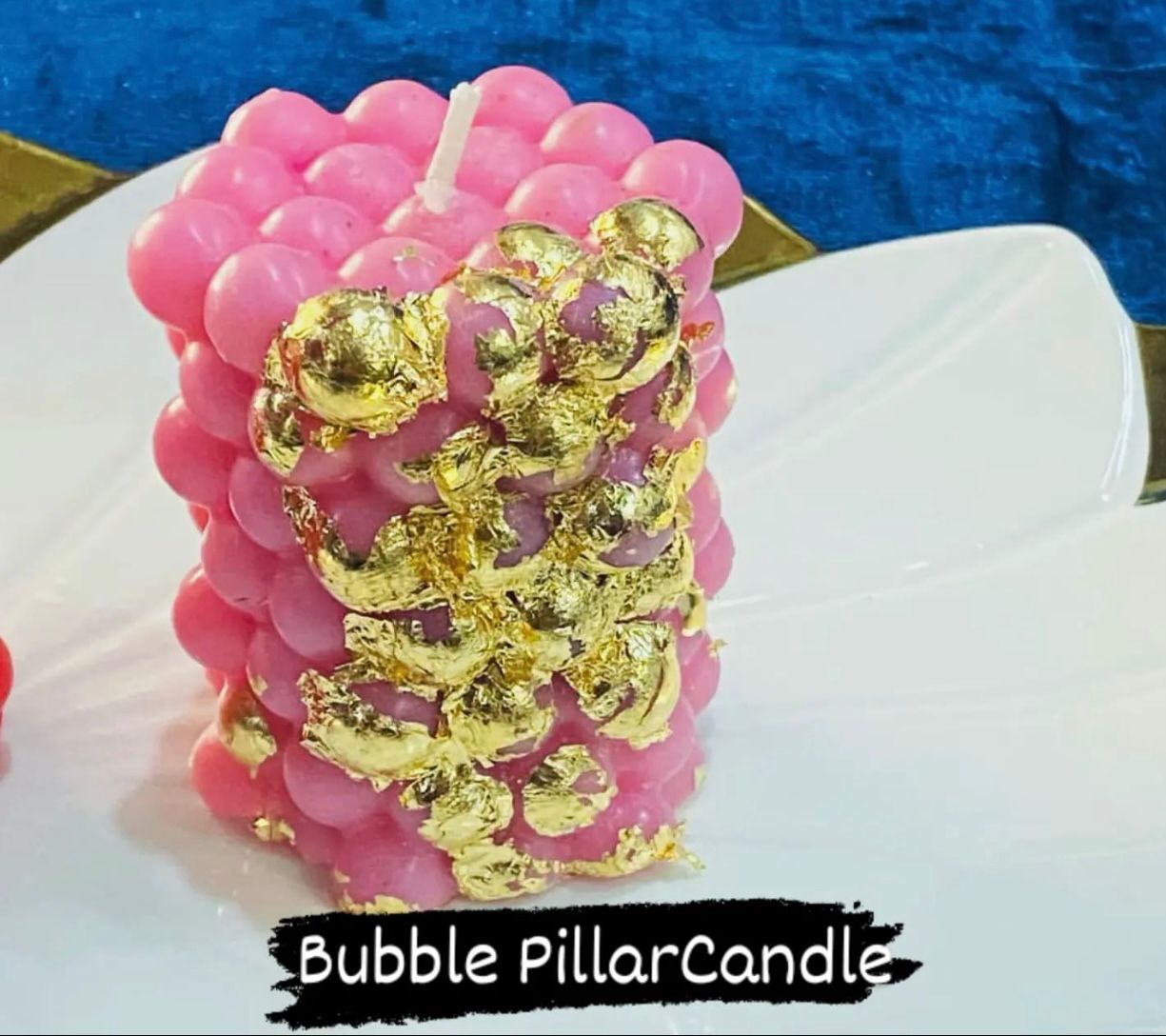 Bubble Pillar Candle
